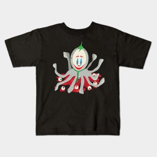 Grey octopus is joker Kids T-Shirt